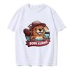Funny Kurwa Bober Mange T Shirt 90s Cartoon Bobr Kurwa Grunge Tshirt Harajuku Y2k Tees Tops Men Fashion EU Szie T-shirt Clothes