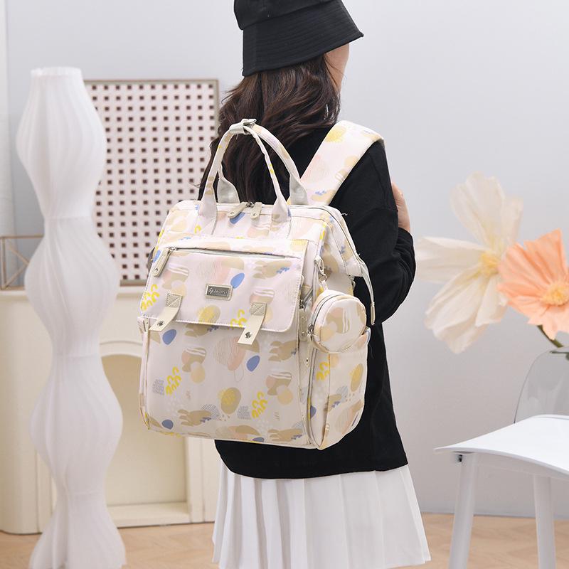 New Large Capacity Mother & Baby Casual Backpack - Fashionable & Portable Double Shoulder Mummy Bag