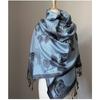 Luxury Brand Autumn And Winter Imitation Cashmere Cashmere Jacquard Fringed Shawl Dual-Purpose Scarf High-End Atmosphere Women