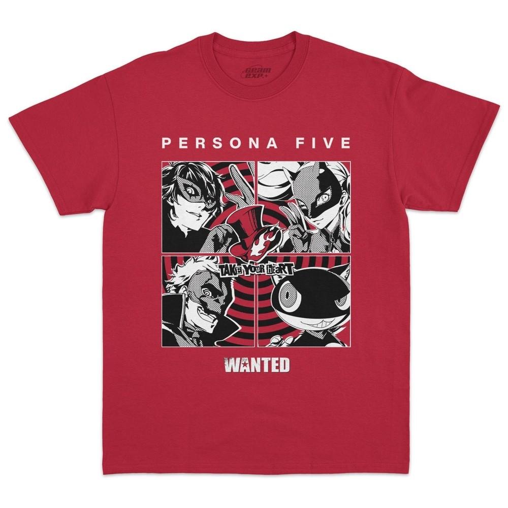 

Persona Five Video game Graphic Tee Unisex Short Sleeve Shirt S-5XL Unisex T-Shirt XL