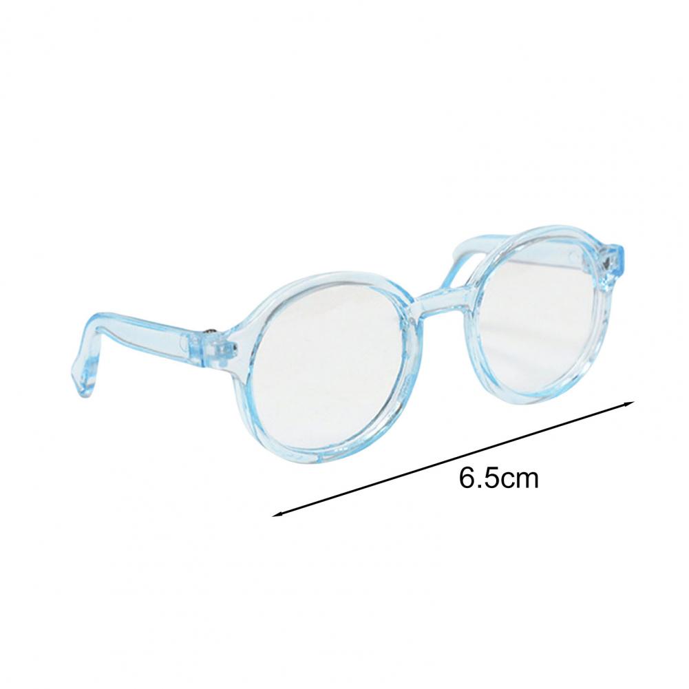 Doll Glasses Accessories Stylish Doll Accessories Pet Doll Sunglasses Set for Photo Shoots Costumes Mini Round Frame