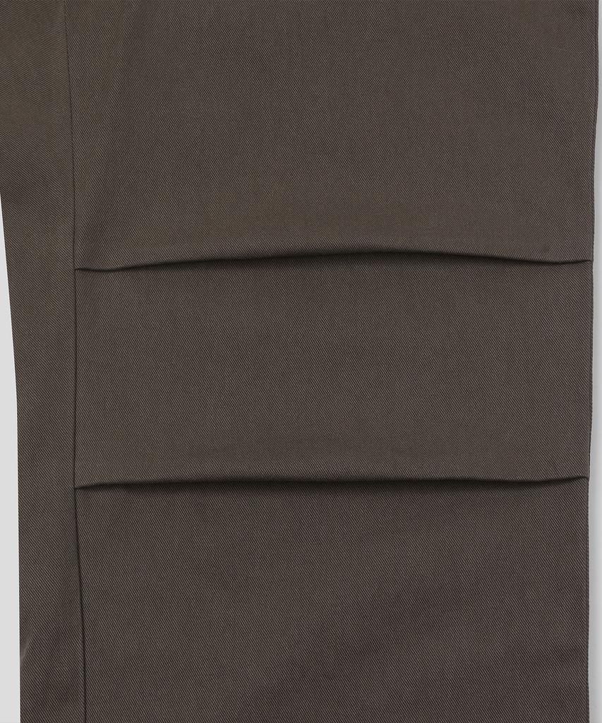 SLOW RECORD HOUSE Double Pintuck Cotton Pants_Brown