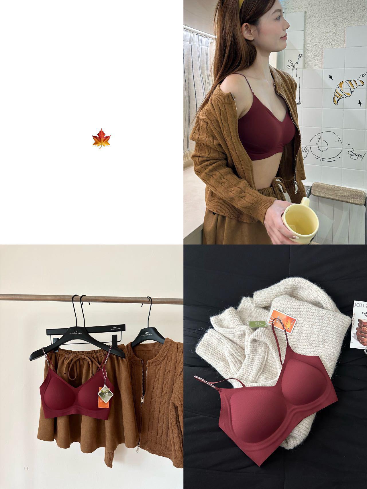 

Original Autumn/Winter Supportive Bra with Glitter Rhinestone Straps: Enhances and Lifts, Perfect for Small or Large Chests M (90-105 lbs)