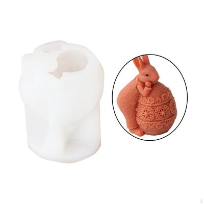 Easter Bunny Egg Candle Model Epoxy Resin Casting Handmade Soap for Home Decor