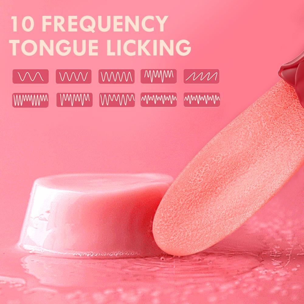 Female Vibrator Simulation Tongue Licking Clit Vagina Vibrator Simulation Real Blowjob Licking Gay Licking Toys