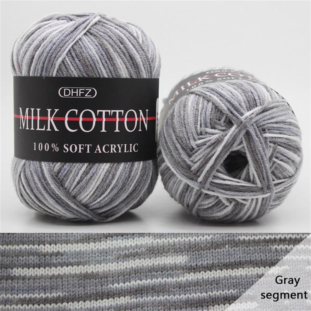 Colorful Hand Knitting 50g Knitting Crochet Milk Soft Baby Cotton Wool Yarn