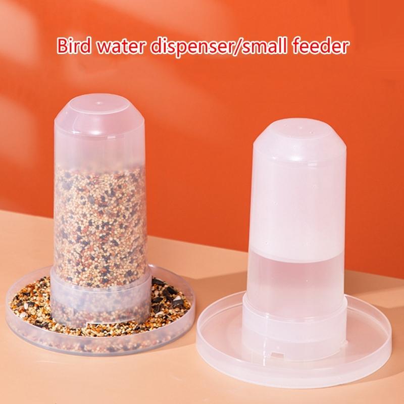 Pet Bird Drinker Feeder Food Plate Bird Supplies Parrot Chicken Automatic Water Cups Feeder Bird Parrot Accessories