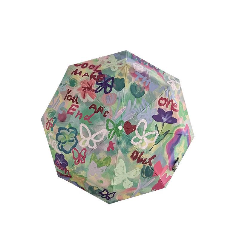 Xiao Yue Ya Manual 5-Fold Compact Sun/Rain Umbrella