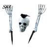 Halloween Home Decoration Decoration, Plastic Skeleton Hand Yard Stake, Realistic Bone Prop for Outdoor Festive Decor Garden Decor, Spooky Party