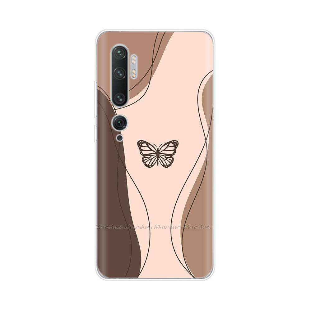 For Xiaomi Mi Note 10 Case Cute Painted Soft Silicone Back Cover For Xiaomi Mi Note10 Pro Lite 10lite Clear Phone Cases Fundas