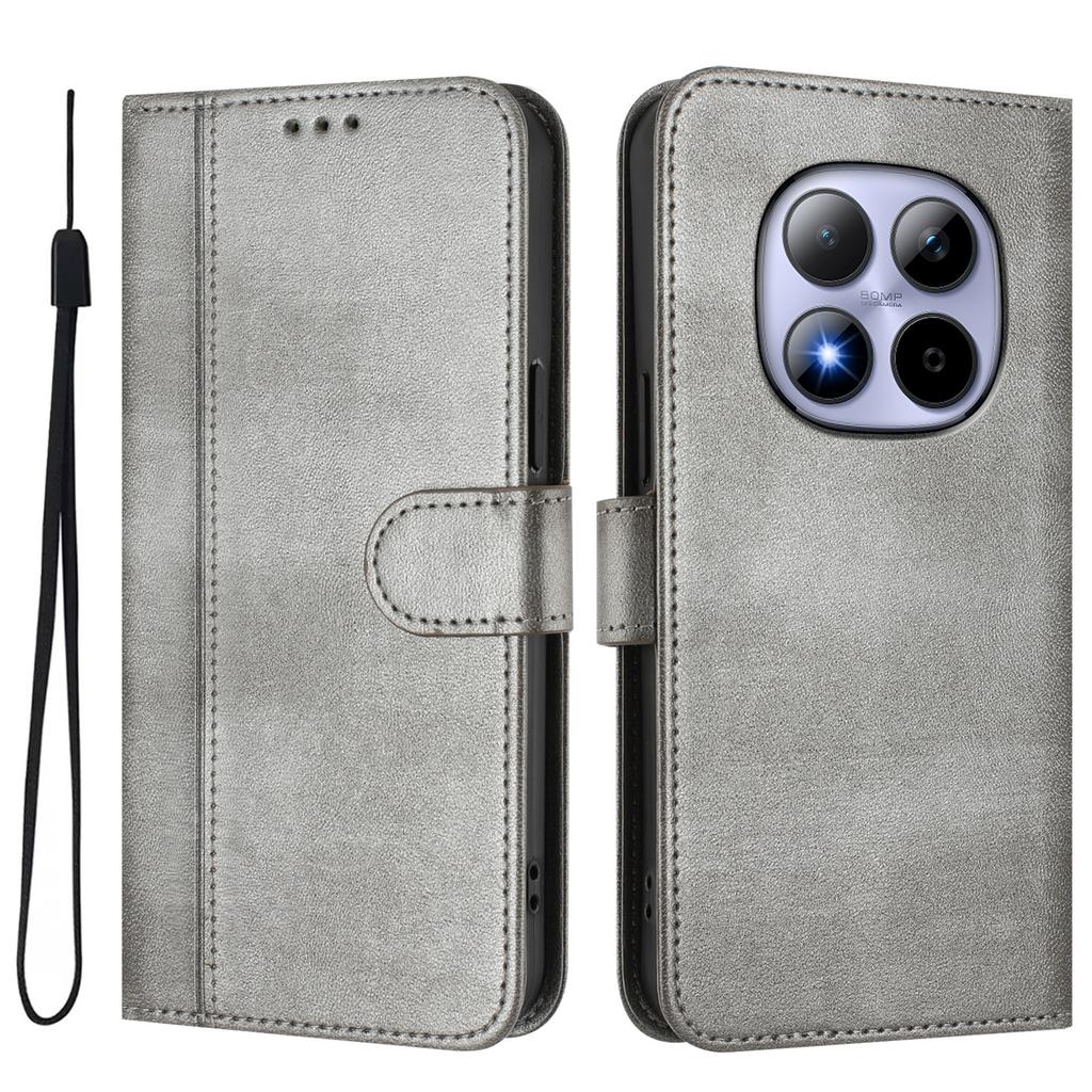 For Xiaomi Redmi Note 15 Pro 5G Cases Wallet Stand Retro Texture Leather Phone Cover with Lanyard