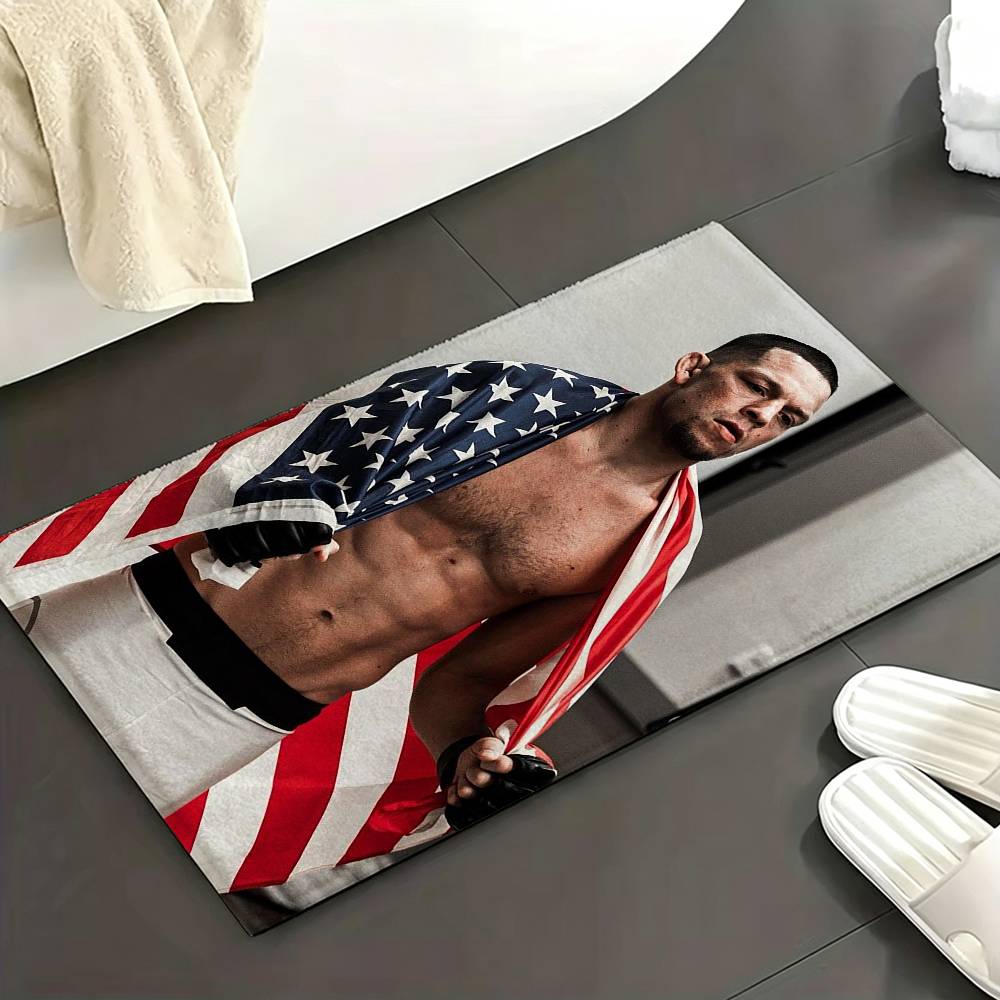 Boxing N-Nate D-Diaz Bedroom Decor Carpet for Living Room Thick Plush Study Floor Mat Home Fluffy Soft Rug