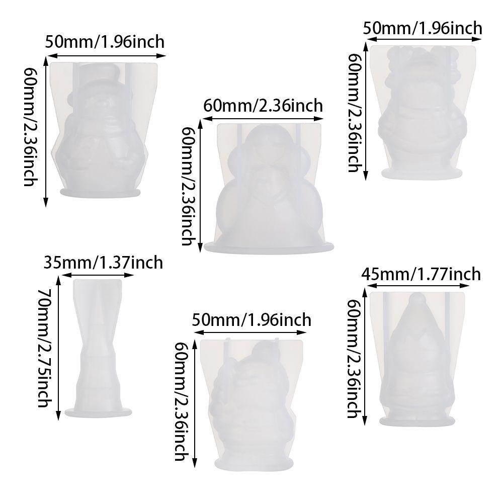 DIY Ornament Xmas Tree Santa Claus Christmas Silicone Mould Epoxy Resin Molds Crystal Resin Mold Jewelry Making Tools