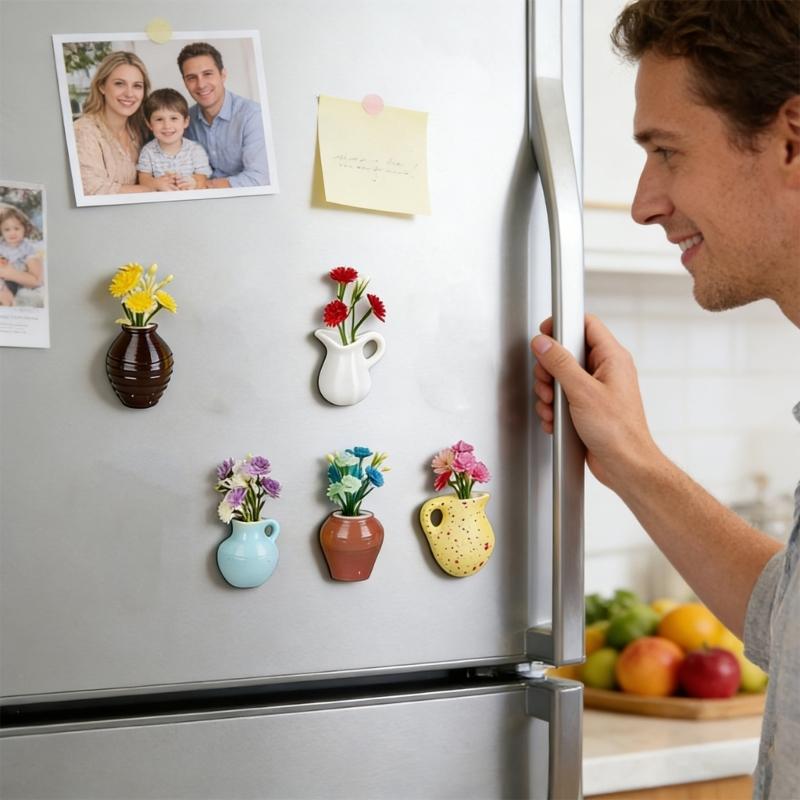 8 Small Container Refrigerator Magnets Durable Synthetic Substance For Home Deck And Arrangement