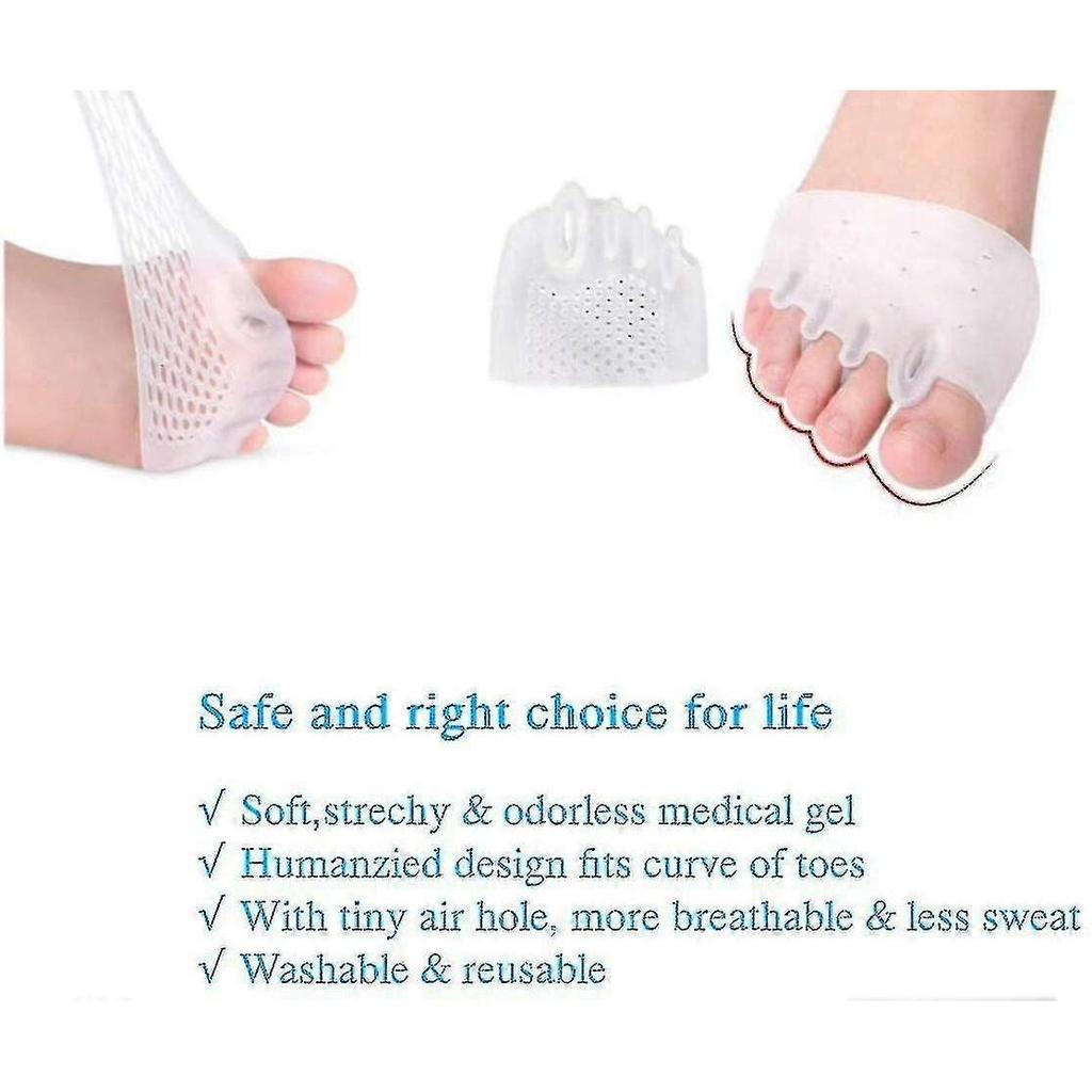 Five-hole Metatarsal Pads, Breathable Toe Separators For Foot Pain - RiRi