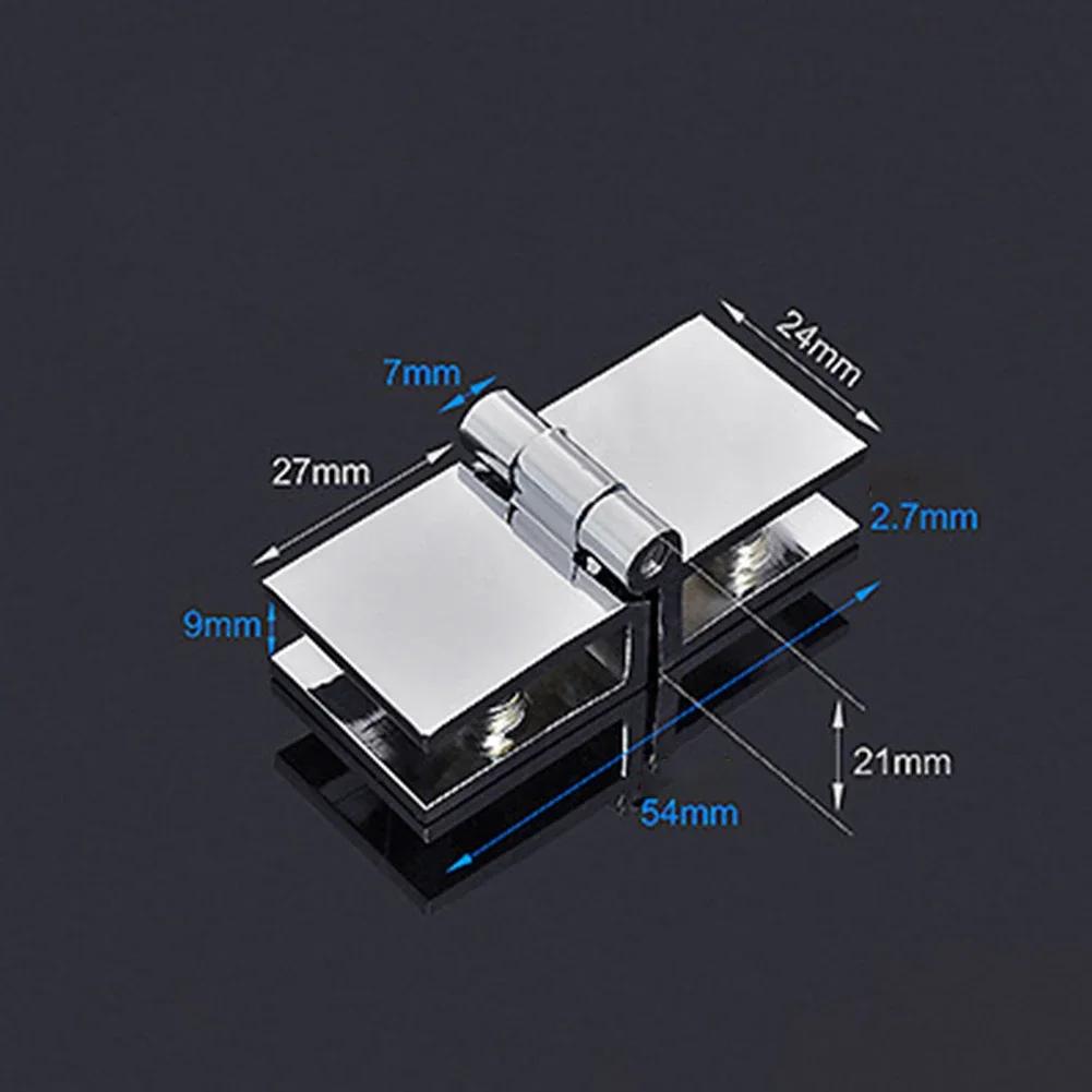 Bathroom Shower Glass Zinc Alloy Door Hinges Cabinet Cupboard Clamp Hinge Home Hardware 0 Degrees/90 Degrees/180 Degrees