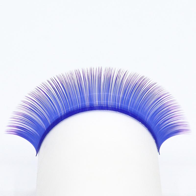 MIZIMO 6 Rows Of Color Single Grafted False Eyelashes, Dramatic Eye Makeup Eyelashes, Natural Extension. 8-15mm,C D,0.07mm