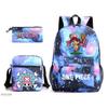 ONE PIECE heat transfer schoolbag primary school student printed backpack large capacity backpack backpack pencil case