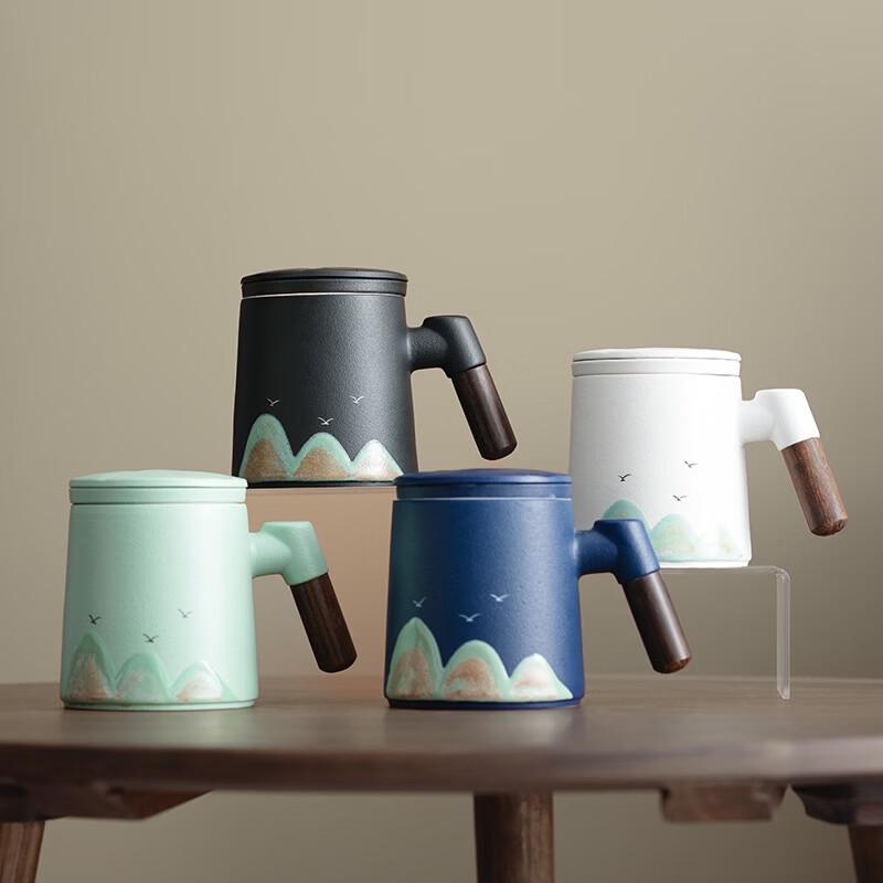 OLOEY Qianli Shanhe Ceramic Tea Infuser Office Cup Gift Set