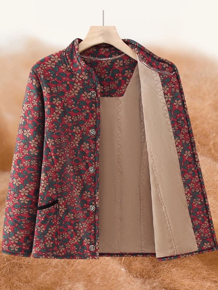 Women's Plus Size Camel Down Vest – Fleece-Lined, Elastic Fit for Middle-Aged and Elderly