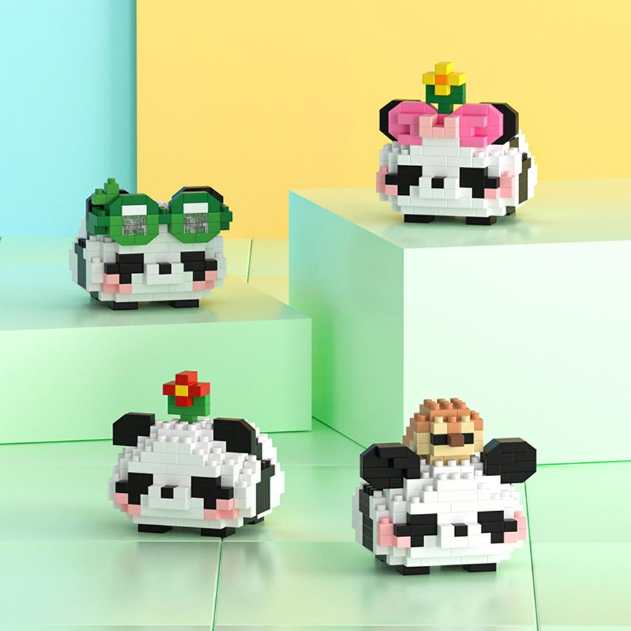 Disney Sanrio Mini Building Blocks Anime Figure Diamond Bricks Mickey Minnie Donald Duck Hello Kitty DIY Toys Festival Gifts