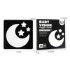 1 Set Early Education Toy For Nerborns Black White Flash Cards High Contrast Visual Stimulation Colour Cards Baby Montessori Toy