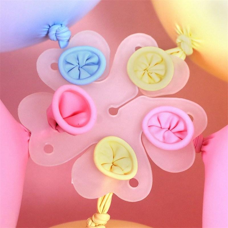 10 Pcs Party Accessories Balloon Flower Clips Decoration Balloon Clips Garland Ties