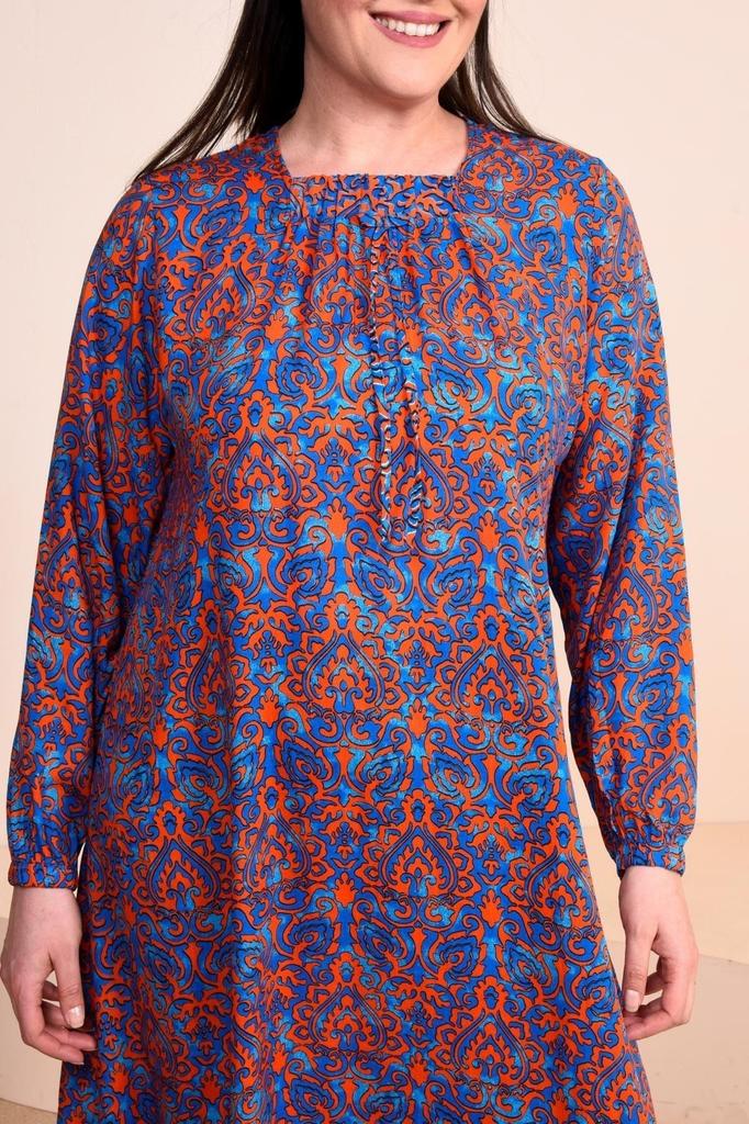 Women's Big Size Dress Mother Plus Size Dress Floral Hijab Clothing