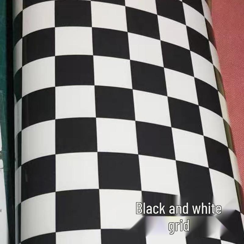 Black & White Zebra Checkered Car Camouflage Wrap Film