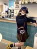 Mini Borsa a Spalla in Denim con Fiocco di Pizzo Coreano per Donne e Bambini - Collezione Autunno/Inverno 2025
