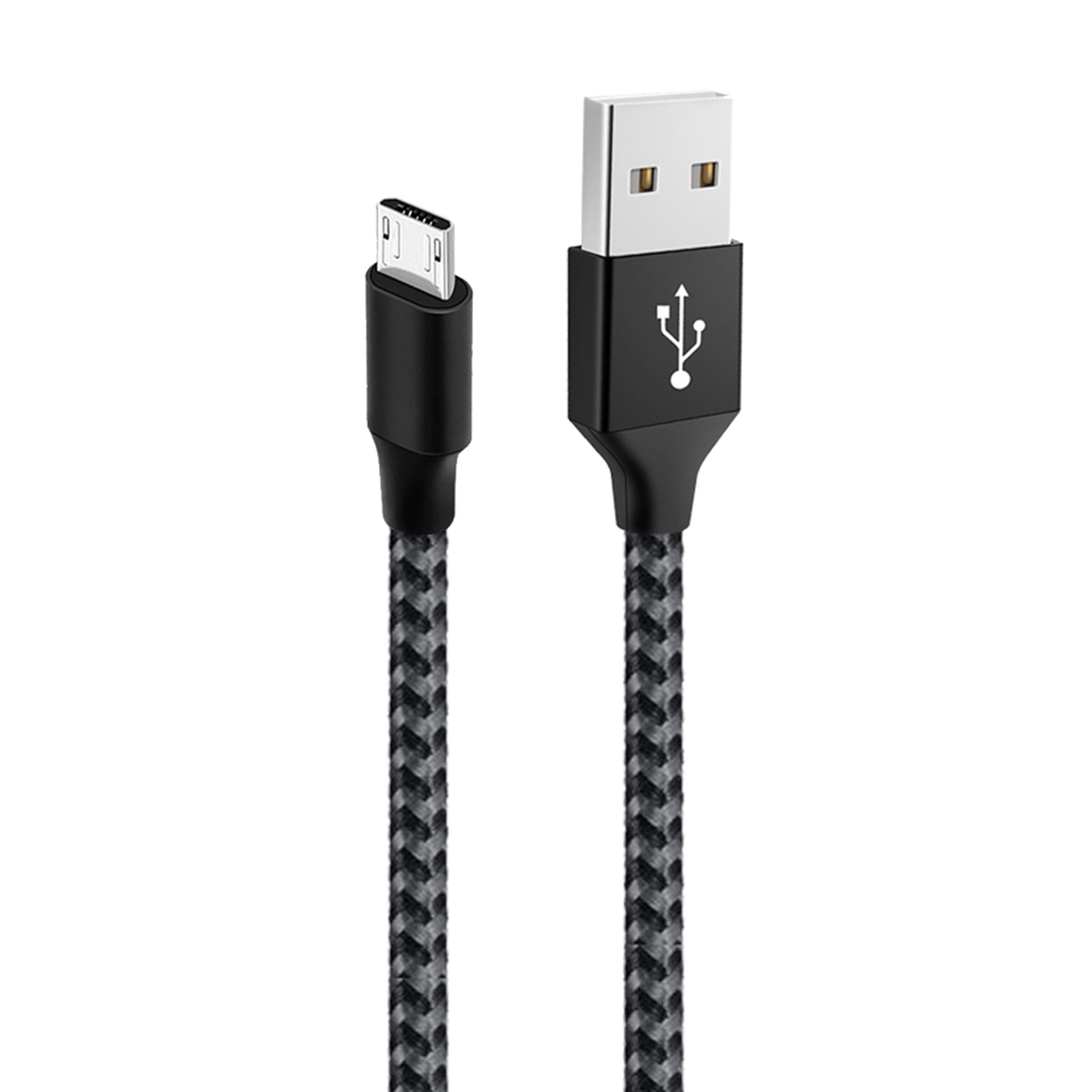 

Android Data Cable Fast Charging Cable for Old Model Phones with Trapezoidal Port, Dual-Engine Micro USB Charger Cable, Compatible with Huawei 1m чёрный