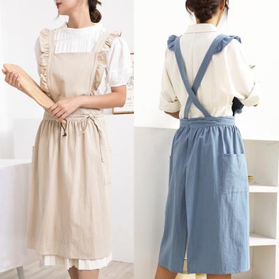 Lace Apron Japanese Floral Art Nail Art Kitchen Home Retro Workwear for Women