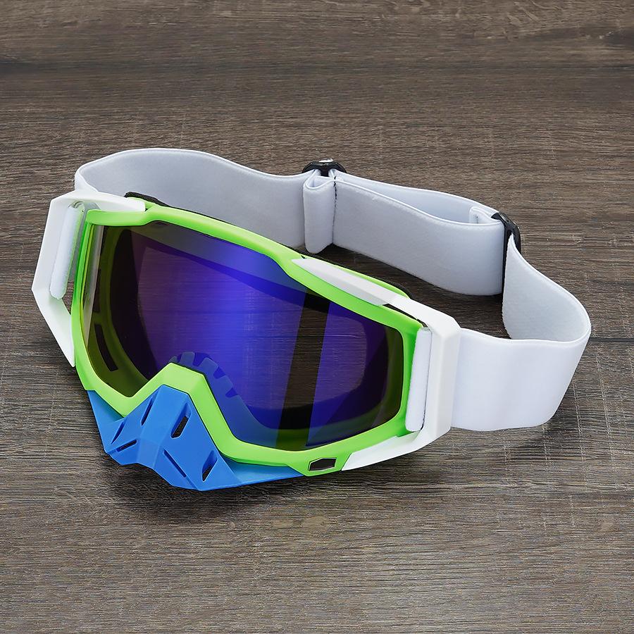 2 Pcs Dirt Bike Goggles, Motorcycle ATV Goggles Riding Goggles Ski Goggles Windproof Glasses Racing Motocross Goggles