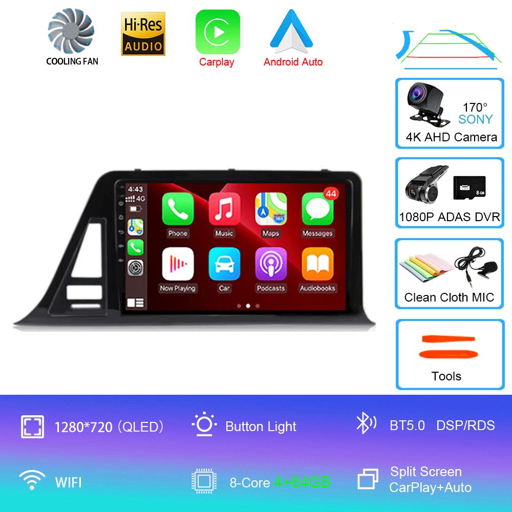 For Toyota C-HR CHR 2016-2020 Car Radio Android 14 Carplay Auto Screen Multimedia Player Right Hand Driver Stereo 2din Head Unit