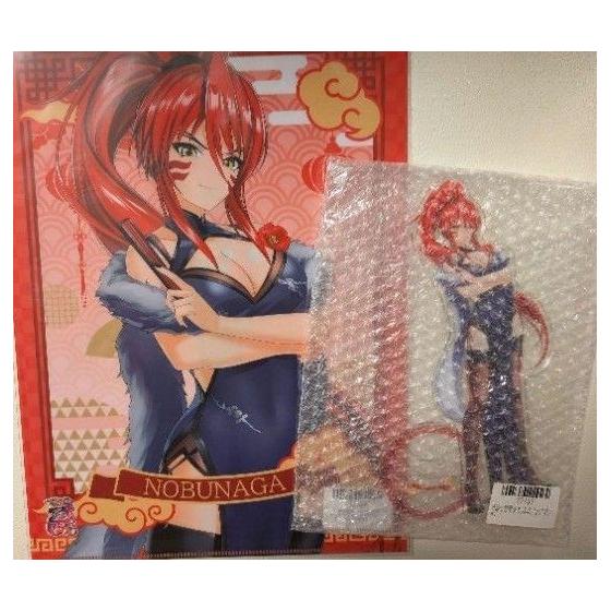 Used Sengoku Otome Acrylic Stand Clear File Set