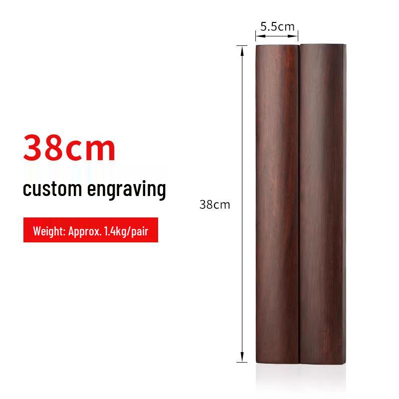 Ebony Redwood Carved Paperweight Set for Calligraphy Books