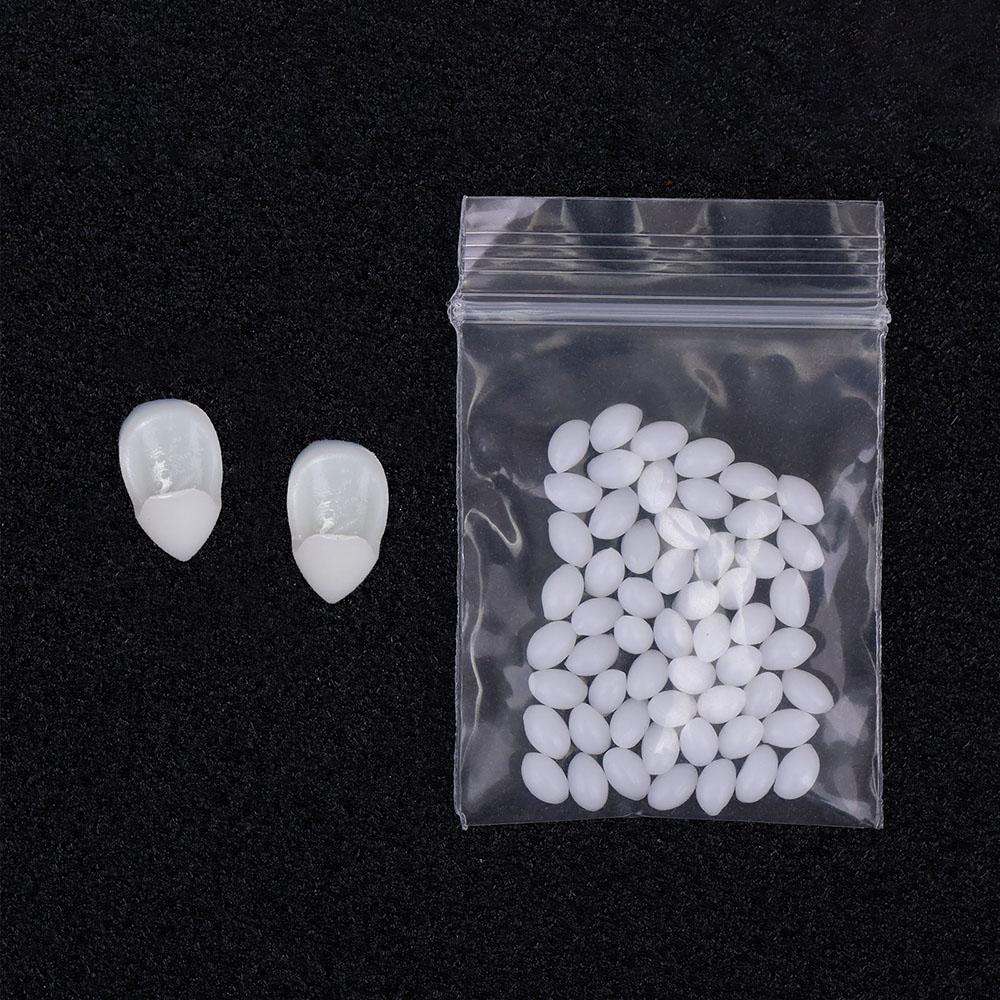 Halloween Decoration Vampire Teeth,1.3-1.9cm Fangs Dentures,False Fangs With Denture Adhesive,Halloween Cosplay Costume Props