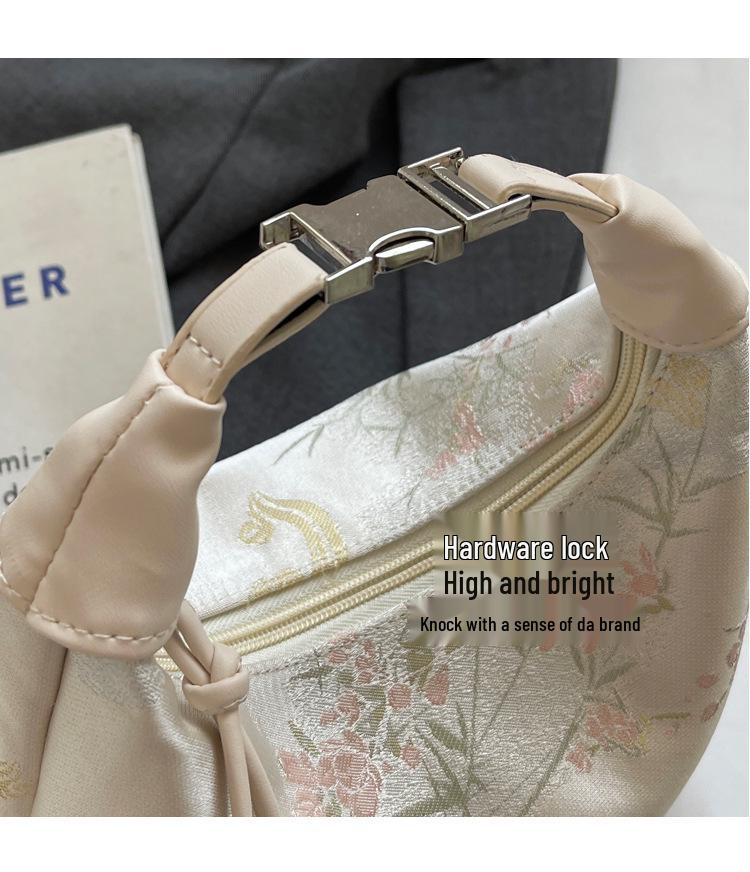 2025 Women's High-End Chinese Style Embroidered Crossbody Dumpling Bag