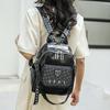 Fashion Trendy Girl Large Capacity Backpack Luxury Designer Leather Casual Shoulder Bags High Quality School Bags