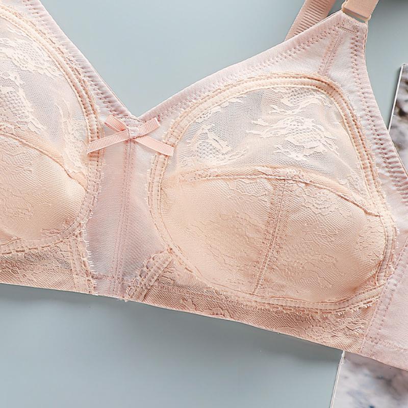 Sexy Transparent Lace Push Up Bra Thin Bralette Top Women's Bras Bralette Deep V Sexy Lingerie