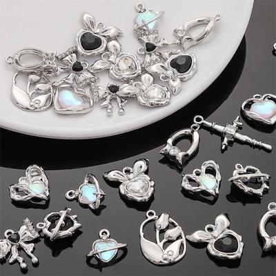 Kit fai da te per collana con ciondolo a forma di cuore con stella d'amore Y2K e bracciale