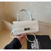 Korean Crocodile Pattern Women's Lock Buckle Crossbody Handheld Bag - 2026 Large Capacity & Stylish