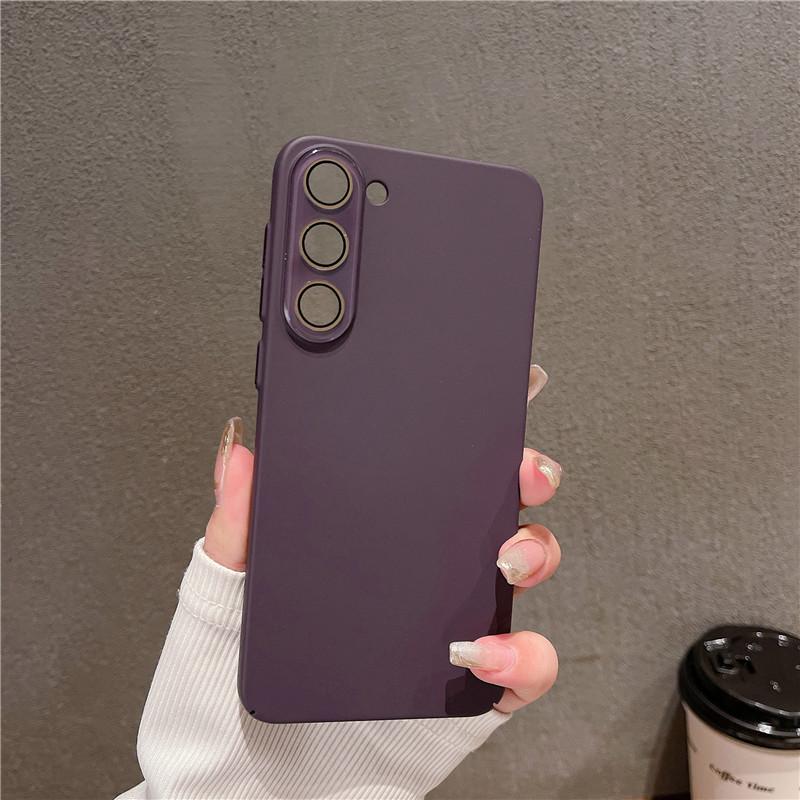 For Samsung Galaxy S24 S23 S22 Plus Ultra Full Cover Durable Anti-fingerprint Hard PC Case With Lens Film Anti-Drop Protector Back Shell