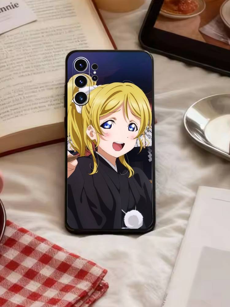 L-Love live-Ayase Eli Phone Case For Samsung S26,S25,S24,S23,S22,S21,S20,Ultra,Plus,FE Black Soft Cover
