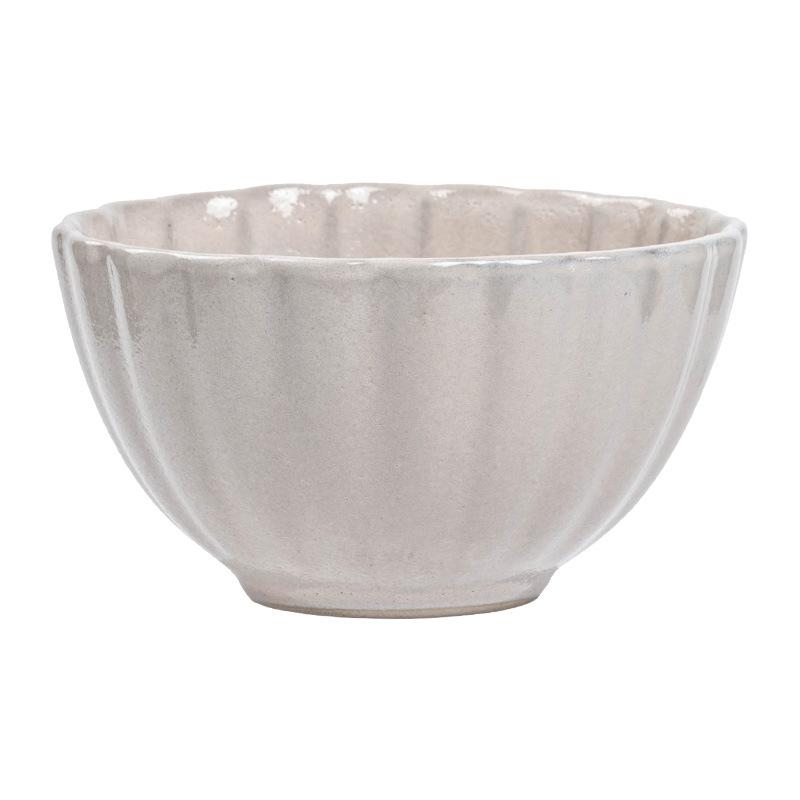 Exquisite Ceramic Rice Bowl, Small Bowl, Tableware, Fruit Salad Bowl, Household Eating Bowl, Flower-Shaped Dessert Bowl, Porridge Bowl