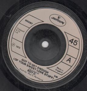 

7inch Record ROY C. HAMMOND Got To Get Enough Of Your Sweet Lo 6052367 Mercury 1973 UK SoulFunk Used