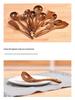 Set di pentole antiaderenti in teak thailandese: Spatola in Legno, Spatola per Saltare in Padella e Mestolo