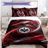 Eintracht Frankfurt Fußball Bedrucktes 3-teiliges Bettwäsche-Set, Bequemes Hautfreundliches Schlafzimmer Bettbezug-Set