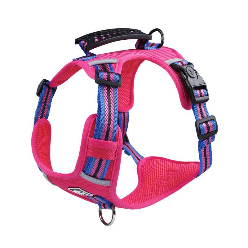

New Type of Dog Harness Pet Tree Leaf Small and Medium-sized Dog Harness Anti Separation XL рожевий червоний колір