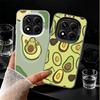 Cartoon Niedliche Avocado Weiche Handyhülle für Samsung Galaxy S24 S25 FE S26 Edge S23 Ultra S22 Plus S21 + Stoßfeste Abdeckung Rückschale